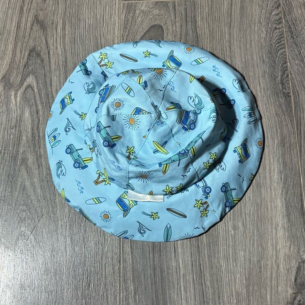Blue Surfing Swim Summer Hat EPC Size Infant Toddler Excellent Preloved Conditio - Picture 2 of 3